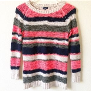 Splendid Colorful‎ Striped Lambswool Blend Sweater XS